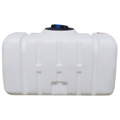 Norwesco 150 Gallon Plastic Portable Flat Bottom Utility Tank in White