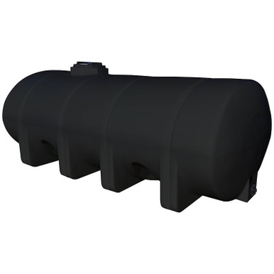 Norwesco 1635 Gallon HDPE Horizontal Elliptical Leg Tank in Black