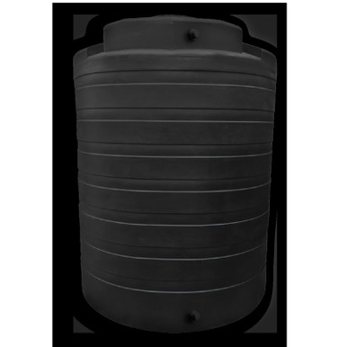 Bushman 4050 Gallon Plastic Vertical Water Storage Tank in Black