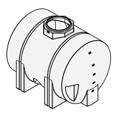 Snyder Industries 525 Gallon Plastic Horizontal Leg Tank