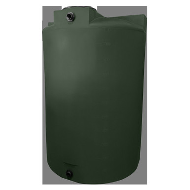 Bushman 1150 Gallon Plastic Vertical Water Storage Tank in Dark Green