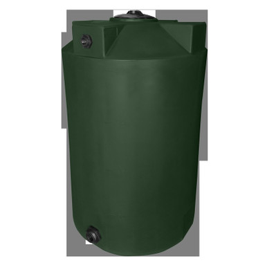 Bushman 200 Gallon Plastic Vertical Water Storage Tank in Dark Green
