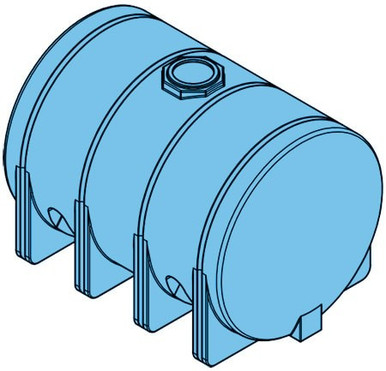 Norwesco 3725 Gallon HDPE Horizontal Leg Tank