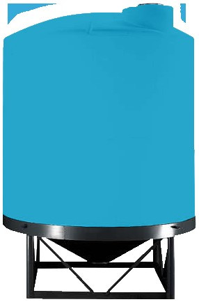 Norwesco 5500 Gallon 30 Degree HDPE Cone Bottom Tank in Blue