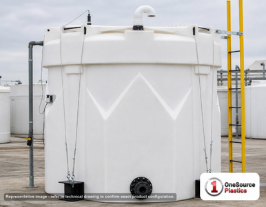 Snyder Industries 5500 Gallon HDLPE Double Wall Liquid Chemical Storage Tank for Sulfuric Acid