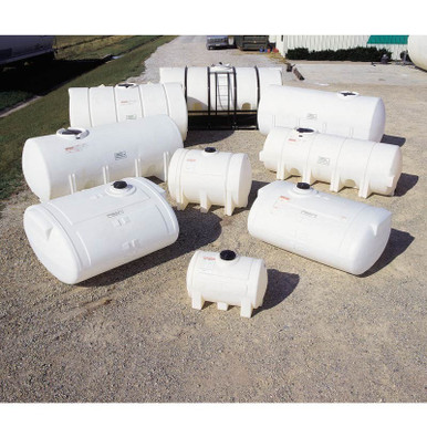 Snyder Industries 2000 Gallon Plastic Horizontal Leg Tank with Securing Hoops