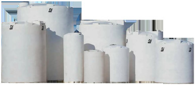 Snyder Industries 5100 Gallon HDPE Vertical Liquid Storage Tank in White