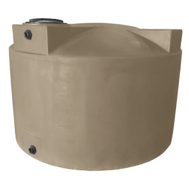 Bushman 1500 Gallon Mocha Vertical Water Storage Tank