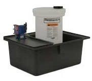 Snyder Industries 440 Gallon HDLPE Chemical Feed Station Tank in White