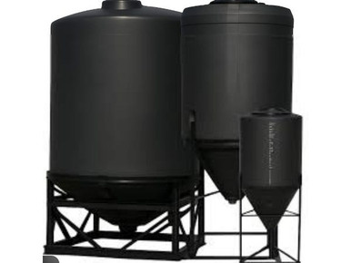 Norwesco 6000 Gallon 15 Degree Cone Bottom Tank in Black