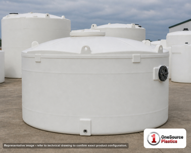 Snyder Industries 7000 Gallon HDPE Vertical Liquid Storage Tank with ASTM Certification