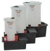 Snyder Industries 90 Gallon HDLPE Chemical Feed Station Tank with Stand in White