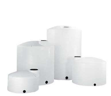 Chem-Tainer 2800 Gallon Plastic Vertical Water Storage Tank in White
