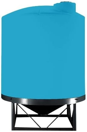 Norwesco 4950 Gallon 15 Degree HDPE Vertical Cone Bottom Tank