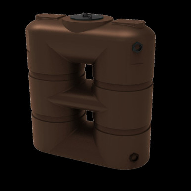 Bushman 130 Gallon Brown Slimline Rainwater Storage Tank