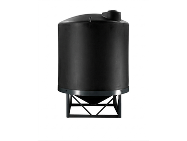 Norwesco 10,000 Gallon 30 Degree HDPE Cone Bottom Tank Only in Black