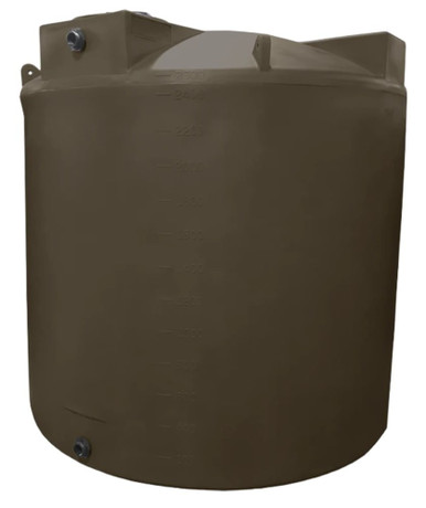 Bushman 2500 Gallon Dark Brown Vertical Water Storage Tank