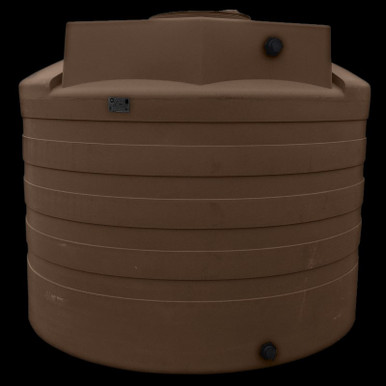 Bushman 2650 Gallon Dark Brown Vertical Water Storage Tank