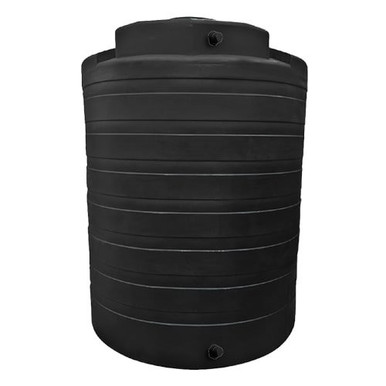 Bushman 4050 Gallon Black Rainwater Collection Storage Tank