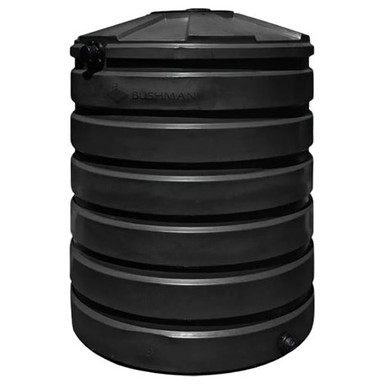 Bushman 330 Gallon Black Rainwater Collection Storage Tank