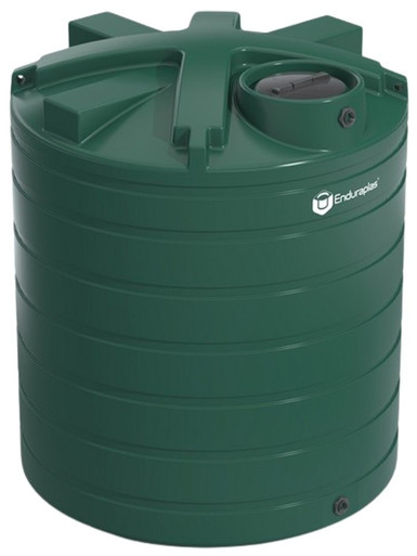 Enduraplas 2100 Gallon Dark Green Vertical Water Storage Tank