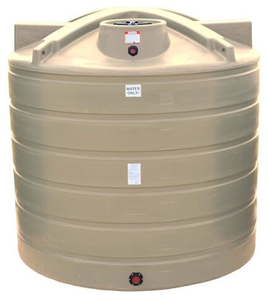 Enduraplas 2000 Gallon Beige Vertical Water Storage Tank