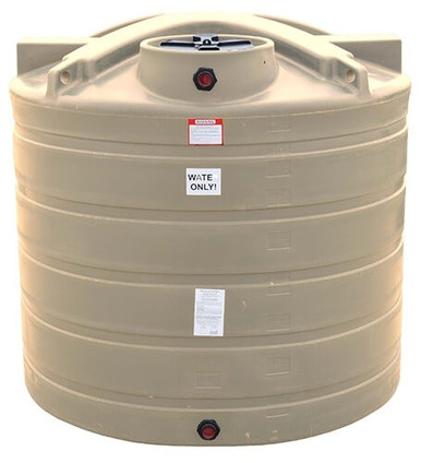 Enduraplas 1550 Gallon Beige Vertical Water Storage Tank