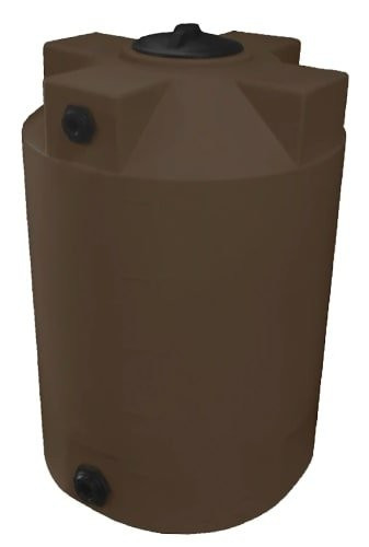 Bushman 100 Gallon Dark Brown Vertical Water Storage Tank