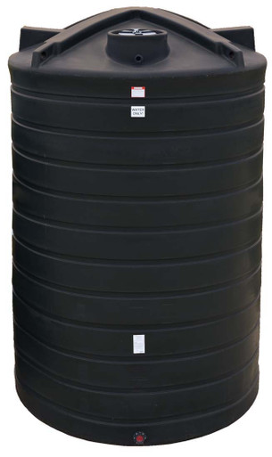 Enduraplas 5200 Gallon Black Vertical Water Storage Tank