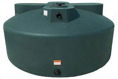 Norwesco 1525 Gallon Dark Green Vertical Water Storage Tank