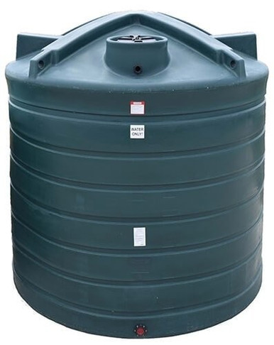 Enduraplas 2600 Gallon Dark Green Vertical Water Storage Tank