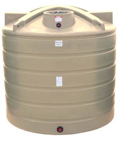 Enduraplas 5050 Gallon Beige Vertical Water Storage Tank