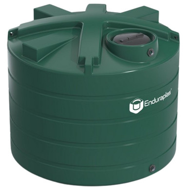 Enduraplas 1650 Gallon Dark Green Vertical Water Storage Tank