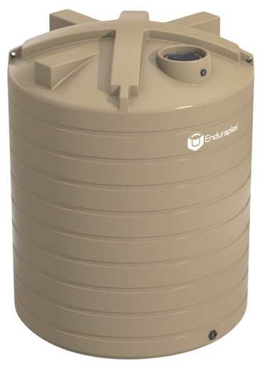 Enduraplas 10000 Gallon Beige Vertical Water Storage Tank