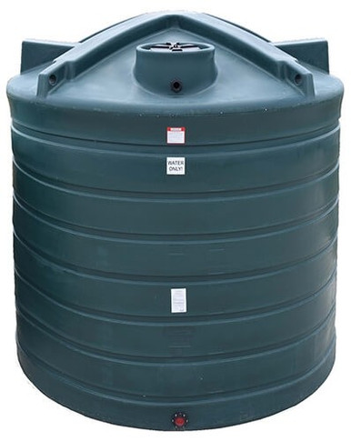 Enduraplas 8000 Gallon Dark Green Vertical Water Storage Tank