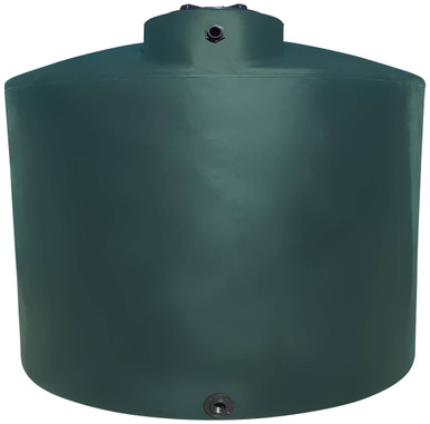 Norwesco 3000 Gallon Dark Green Vertical Water Storage Tank