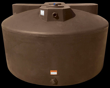 Norwesco 1075 Gallon Dark Brown Vertical Water Storage Tank