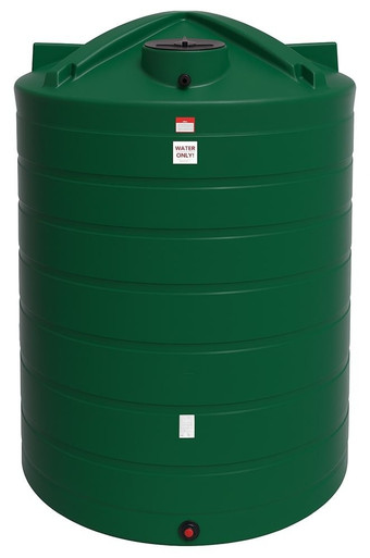 Enduraplas 6250 Gallon Dark Green Vertical Water Storage Tank