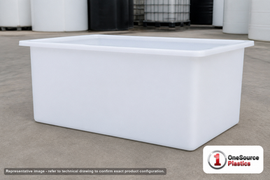 Chem-Tainer 50 Gallon PE Rectangular Open Top Tank