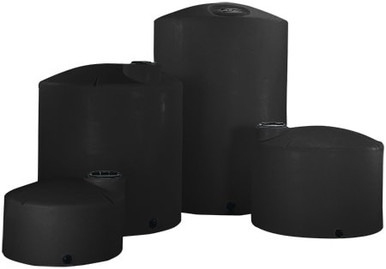 Norwesco 165 Gallon Black Vertical Storage Tank