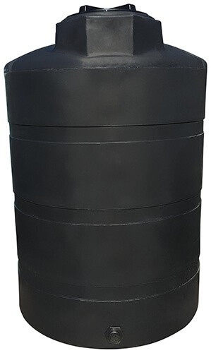 Norwesco 500 Gallon Black Vertical Storage Tank