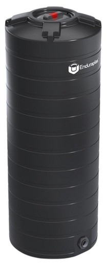 Enduraplas 200 Gallon Black Vertical Water Storage Tank