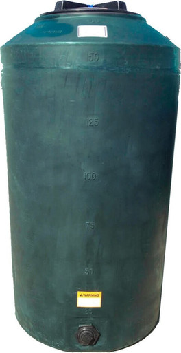 Norwesco 165 Gallon Green Vertical Water Storage Tank