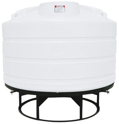 Enduraplas 1600 Gallon White Cone Bottom Tank with Stand