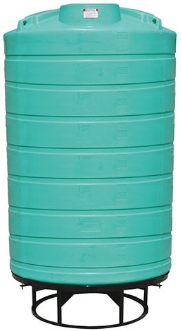 Enduraplas 3000 Gallon Green Cone Bottom Tank with Stand