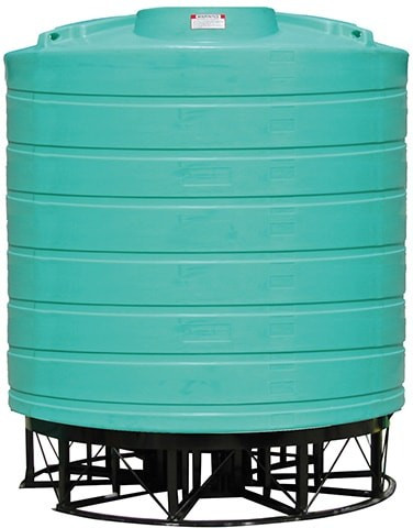 Enduraplas 8000 Gallon Green Cone Bottom Tank with Stand