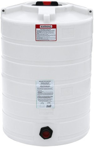 Enduraplas 100 Gallon White Vertical Storage Tank