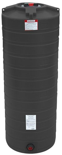 Enduraplas 200 Gallon Black Vertical Storage Tank