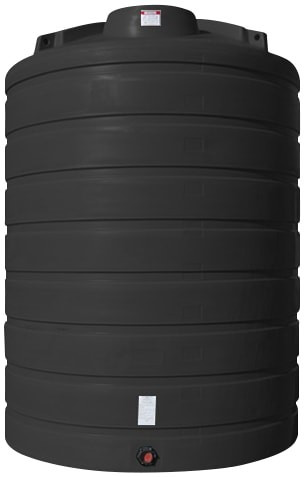 Enduraplas 5000 Gallon Black Vertical Storage Tank