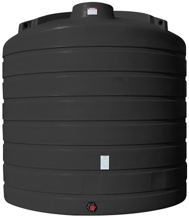 Enduraplas 6250 Gallon Black Vertical Storage Tank